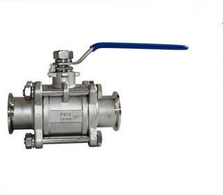 Stainless Steel Manual Clamp Ball Valve with SUS304 / 316L , AISI 304 / 316L 1" ~ 4 Inch